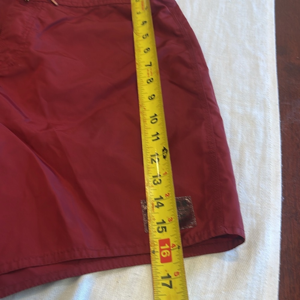 28004 Vintage Brixton Mfg. Nylon Green Board-shorts Men's 32 Oceanside Cali EUC - Picture 6 of 9